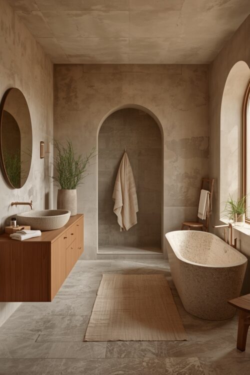 Organic Modern Bathroom