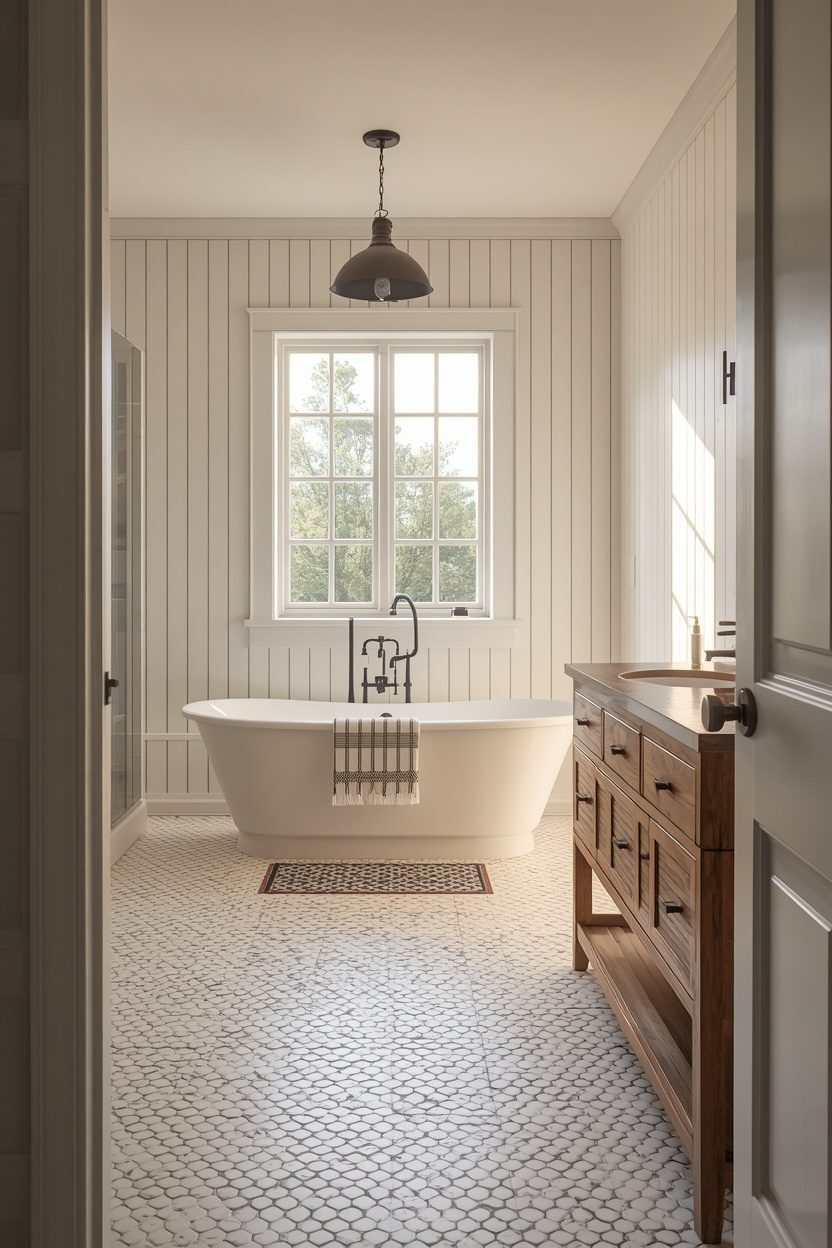 Modern Farmhouse Bathroom