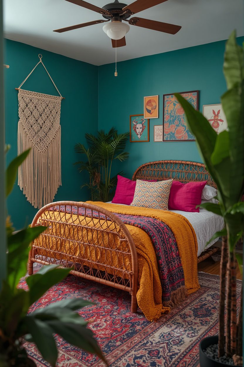 18 Colorful Boho Bedroom Style Ideas You'll Love