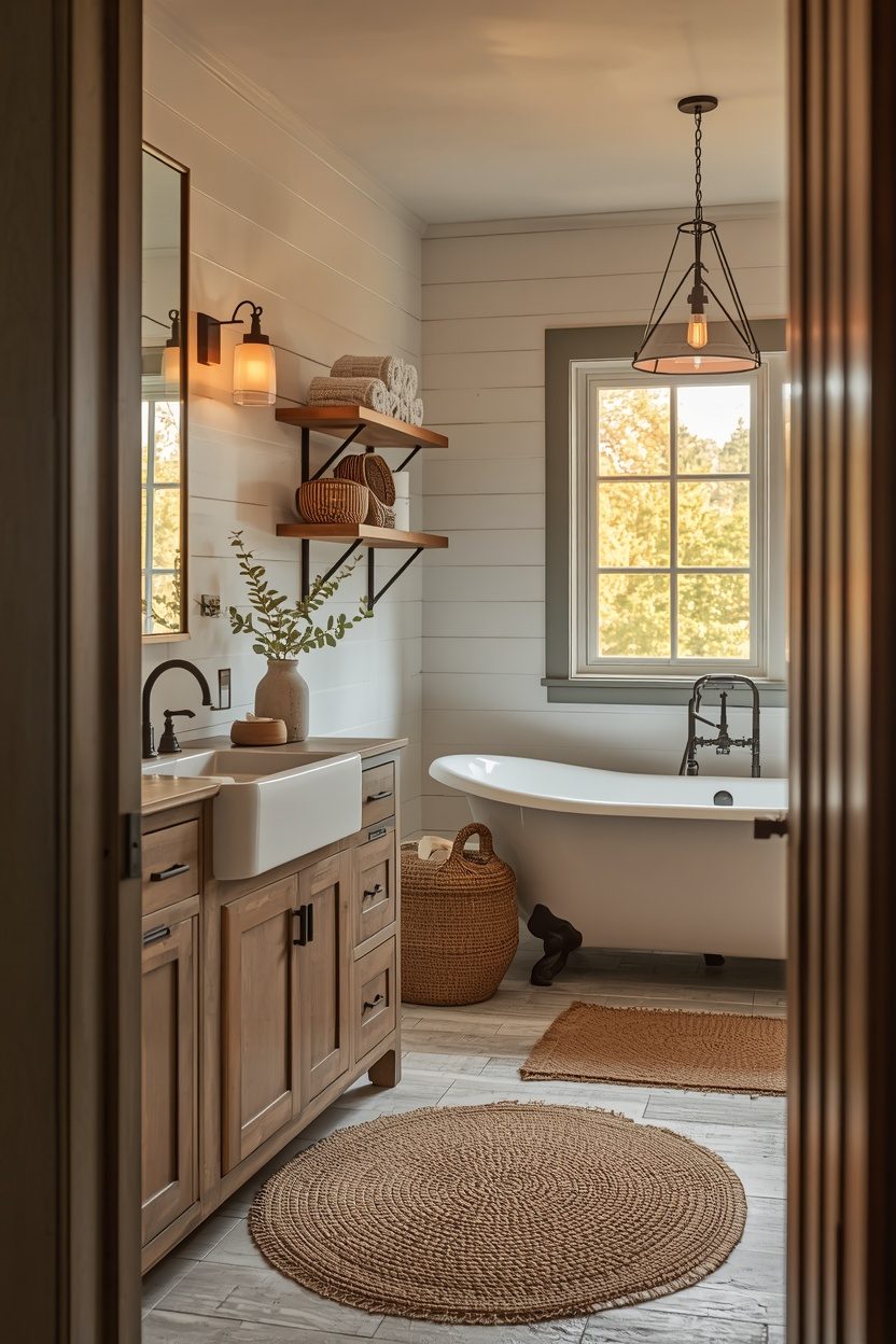 Farmhouse Bathroom Designs