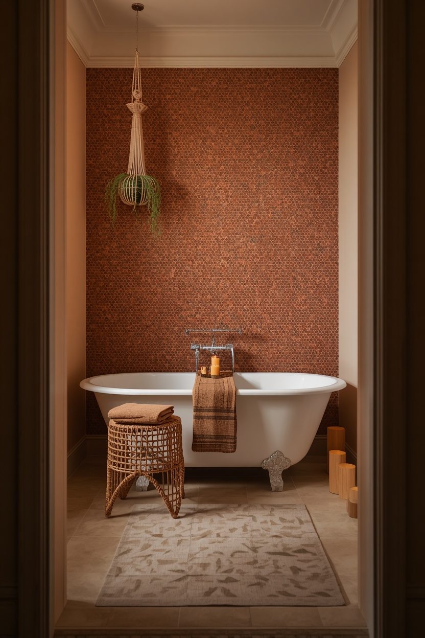 Small Boho Bathroom