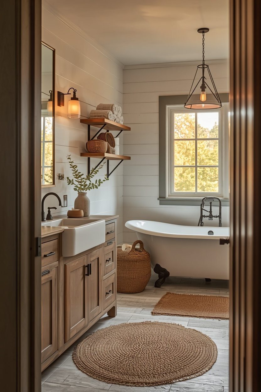 Farmhouse Bathroom Designs