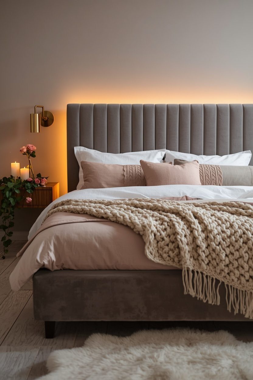 Modern Grey Headboard