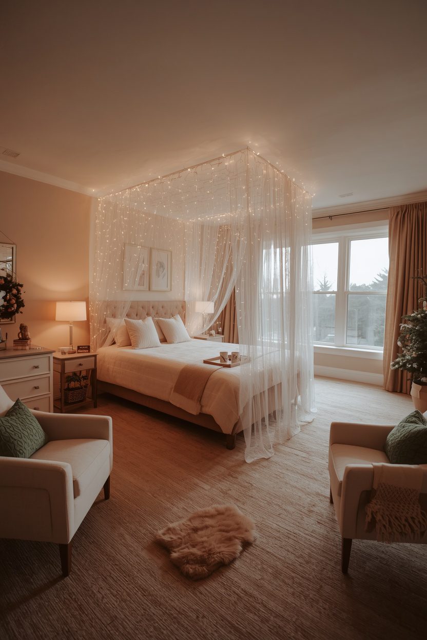 Dreamy Christmas Bedroom
