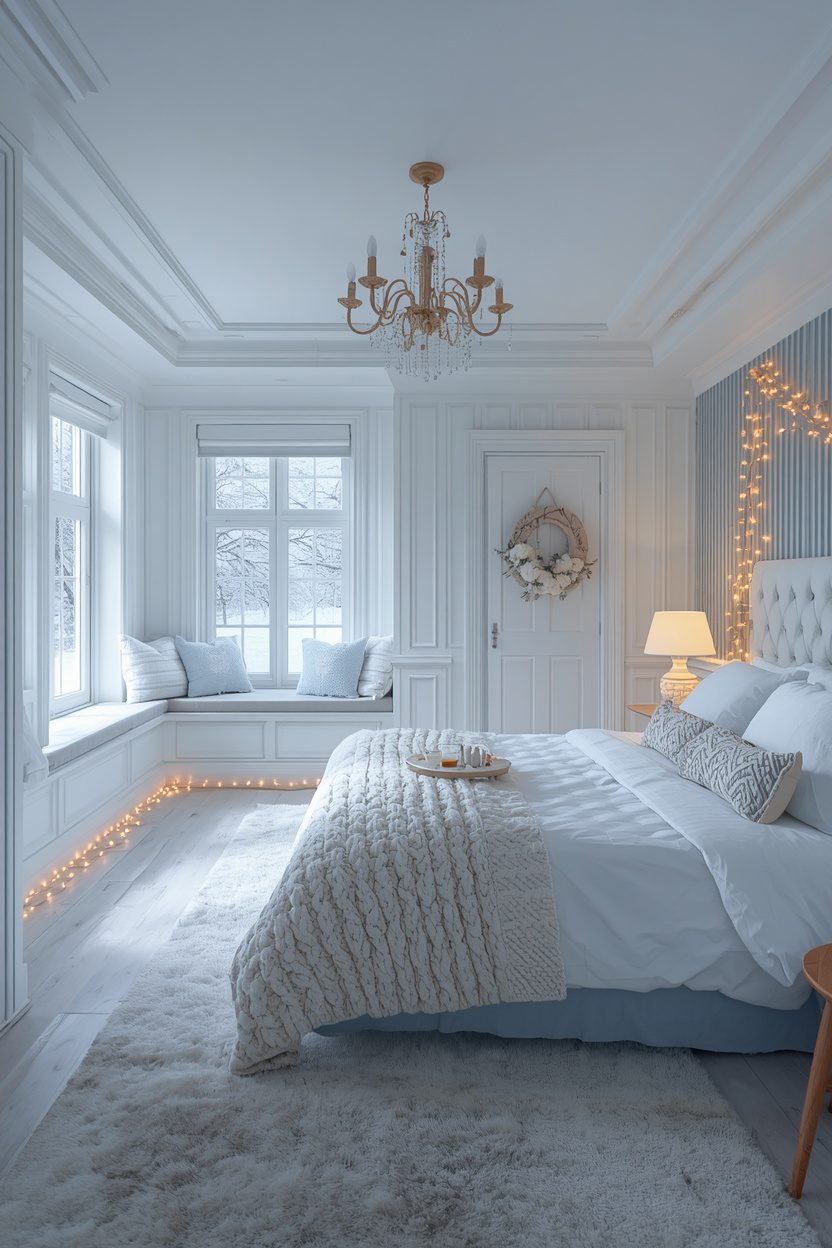 Winter Bedroom Interior