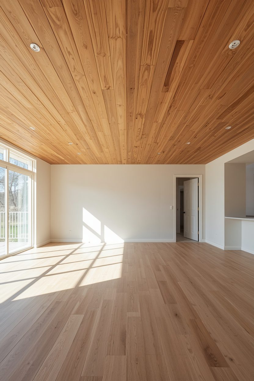 DIY Wood Slat Ceiling