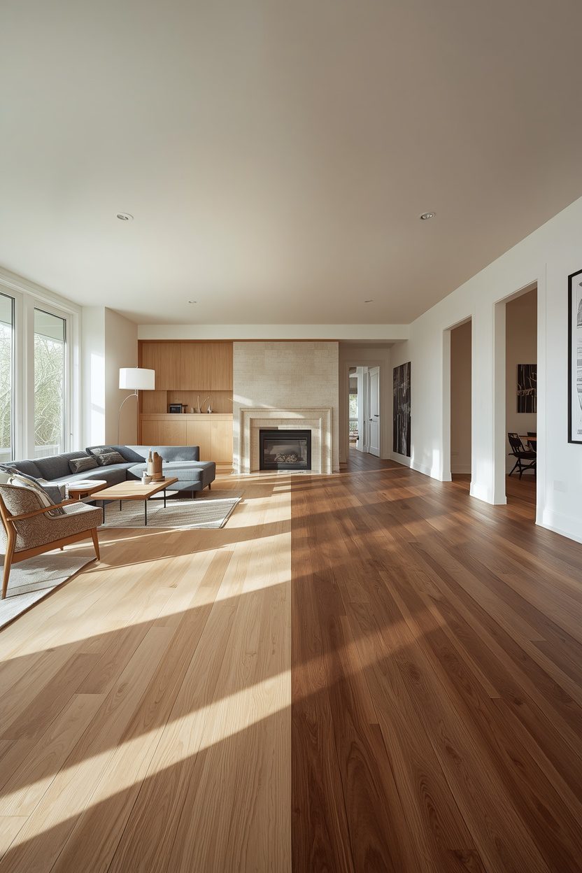 Light and Dark Wood Floors