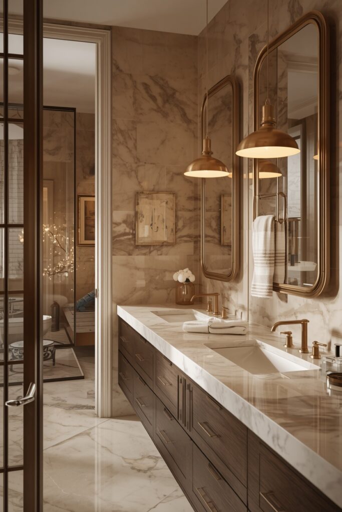 Lucid Origin Classic Interior Photography Elegant Marble Bathroom Transitional Luxury Style B 0