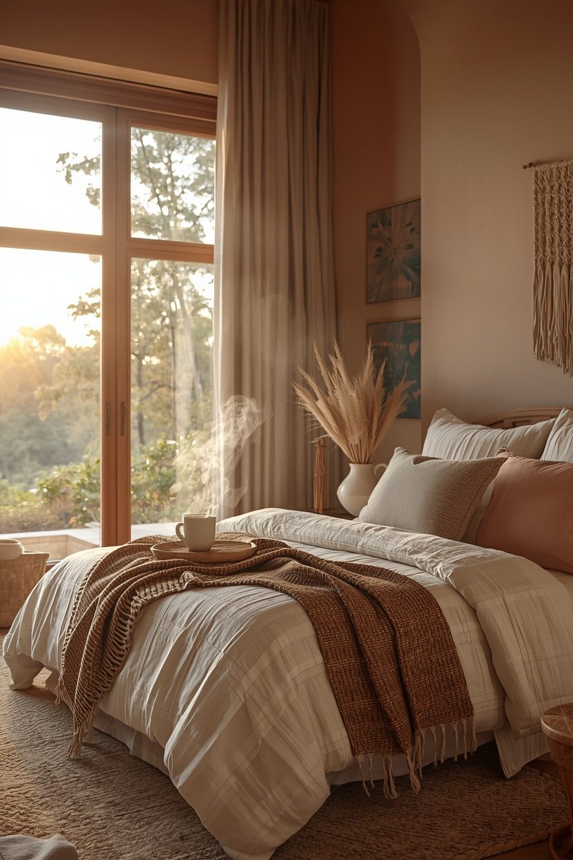 Trendy Boho Style Bedroom
