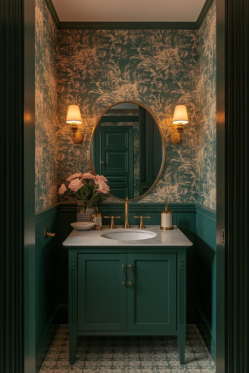 Creative Wallpaper Bathroom
