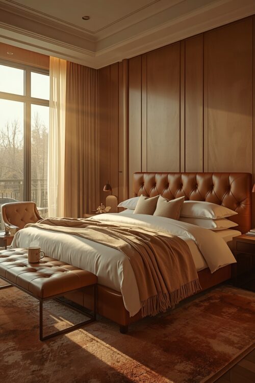 Leather Bed Frame Bedroom